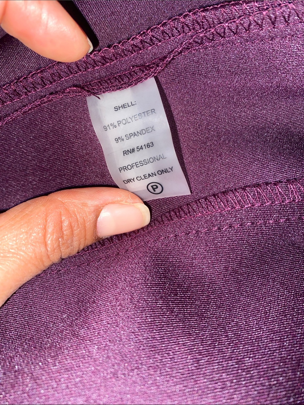 Calvin Klein Sleeveless Midi Sheath Dress in Plum - Picture 5 of 5